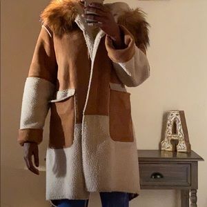 Faux Sherling coat